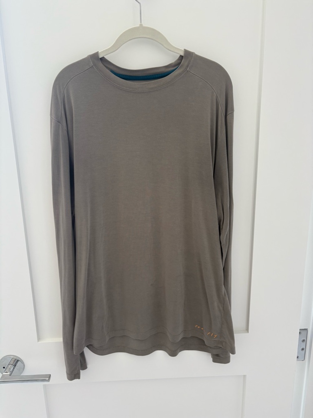 Men’s FreeFly Bamboo Performance Long Sleeve Shirt XL Taupe Lightweight